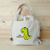 我思我作|恐龍先生 束口提袋/餐袋 彩色版