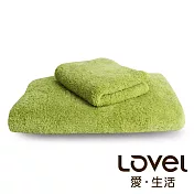 Lovel 7倍強效吸水抗菌超細纖維浴巾/毛巾2件組(共9色)檸檬綠
