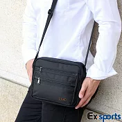 Ex-Sports亞克仕 休閒公事包 立體多層收納-方格型AB005-1黑