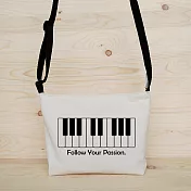 我思我作|熱愛音樂_鋼琴 斜背包