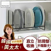 日本【YAMAZAKI】Tower 三格日系框型盤架(L) (黑)
