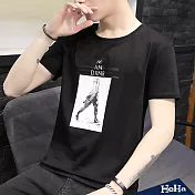 <現貨+預購>Tom走路時尚百搭潮流短袖T恤 二色-HeHM(黑色)