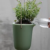 QUALY 綠洲免澆水花器S-圓(綠)