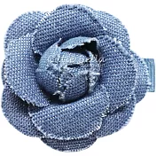 Cutie Bella丹寧小山茶花全包布手工髮夾-Denim Flower