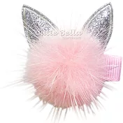 Cutie Bella貂毛貓咪全包布手工髮夾-Marten Hair Cat-Peach