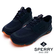 SPERRY 7SEAS 領袖風尚防潑水休閒鞋(男款)US8海軍藍/橘
