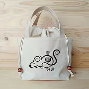 我思我作|專鼠好運 束口提袋/餐袋