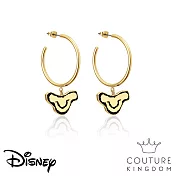 Disney Jewellery 迪士尼獅子王辛巴鍍14K金圓圈耳環 The Lion King Simba Hoop Earrings