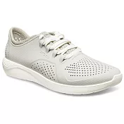 Crocs卡駱馳 (男鞋) LiteRide步行鞋 204967-115 M7白色系