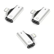 二合一耳機充電擴充lightning轉接頭(1入)銀色