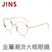 JINS 金屬潮流大框眼鏡(AMMF19S275)金色