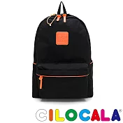 CILOCALA 限量版-亮彩尼龍防潑水NEON後背包-橘(大)