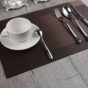 歐式編織風格PVC隔熱餐墊(兩色一組)