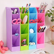 糖果色系直橫兩用整理收納盒(同色系2入1組)藍色