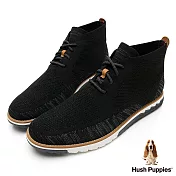 Hush Puppies Expert 針織綁帶高筒男休閒鞋US9黑色