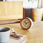 Machecl- 圓形 靜音 時鐘 鬧鐘(白)