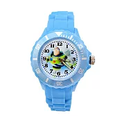 【Disney迪士尼X皮克斯】 運動彩帶手錶(中)_巴斯光年(天空藍)