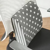 Peachy Life 星星條紋配款靠腰枕/靠枕/腰墊(2色可選)灰白