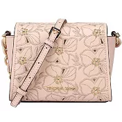 MICHAEL KORS 花朵刺繡鍊帶斜背包-粉紅（現貨+預購）粉紅