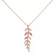 奧地利SWAROVSKI Mayfly 玫瑰金水晶項鍊