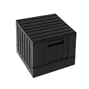 Peachy Life 貨櫃屋設計多功能置物箱/收納椅-小款(4色可選)黑色