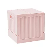 Peachy Life 貨櫃屋設計多功能置物箱/收納椅-小款(4色可選)粉色