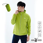 【遊遍天下】中性款防風防潑水抗UV反光連帽外套(GJ10019)S綠色