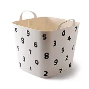 日本 Stacksto X Peachy Life 綻放花漾提籃/收納籃/置物箱/野餐籃(7色可選)黑白十數