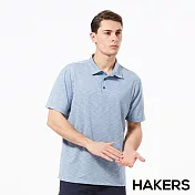 【HAKERS 哈克士】男 抗UV快乾POLO衫(石藍/丈青 兩色可選)S石藍