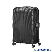 Samsonite新秀麗 25吋Lite-Locked FL極輕Curv材質貝殼飛機輪行李箱(黑)