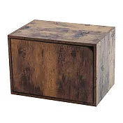 Peachy Life 日系可堆疊單門收納櫃/置物櫃/書櫃(5色可選)仿木