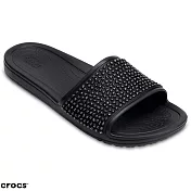 Crocs 卡駱馳 (女鞋) 思瓏閃亮涼拖 204691-060 W5黑色