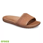 Crocs 卡駱馳 (女鞋) 思瓏閃亮涼拖 205605-7H3 W6漸層古銅金