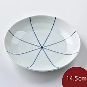 康創陶 和食器 前菜碟 藍線 14.5cm