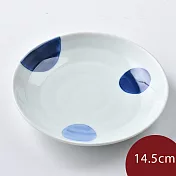 康創陶 和食器 前菜碟 藍點 14.5cm