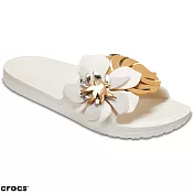 Crocs 卡駱馳 (女鞋) 思瓏花朵涼拖 205257-159W4米色