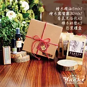 【YACHT 遊艇精品文創】限量香氛超值組合( 檜木精油5mlx1+檜木露噴霧30mlx1+香氛足浴包x3+樟木杯墊x3)