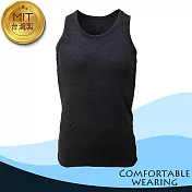 涼感吸排圓領背心-黑色M黑