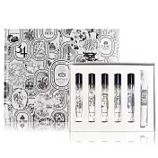 DIPTYQUE 經典淡香水禮盒(7.5mlX5)[杜桑+玫瑰之水+影中之水+感官之水+希臘無花果]-國際航空版