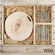 【YACHT 遊艇精品文創】樟木鍋墊及檜木精油.純露禮盒(樟木墊x3+ 檜木精油x2 +檜木露x2)