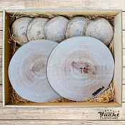 【YACHT 遊艇精品文創】樟木鍋杯墊超值組(鍋墊x3 ,杯墊x5)