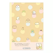 San-X 角落公仔簡單生活系列 B5 筆記本。方格。咖/粉