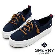 SPERRY 奢華經典厚底帆布休閒鞋(女)US6.5深藍