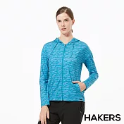 【HAKERS 哈克士】女 抗UV快乾外套(森林綠/淺藍 二色可選)S森林綠