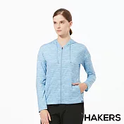 【HAKERS 哈克士】女 抗UV快乾外套(森林綠/淺藍 二色可選)S淺藍
