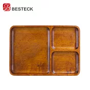 BESTECK 洋槐木分隔餐盤-長方款