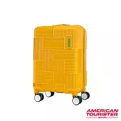 AT美國旅行者 20吋Velton 跳色幾何線條剎車輪登機箱(黃)