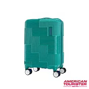 AT美國旅行者 20吋Velton 跳色幾何線條剎車輪登機箱(綠)