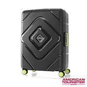 AT美國旅行者 24吋Trigard 菱格設計PP三點式扣鎖飛機輪行李箱(黑)