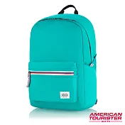 AT美國旅行者 Carter防水拉鍊繽紛海洋風休閒後背包(土耳其藍)
